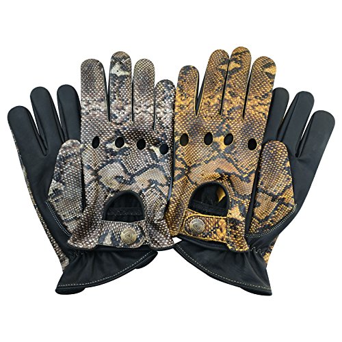Gants de conduite en cuir nappa style classique serpent 502 XL