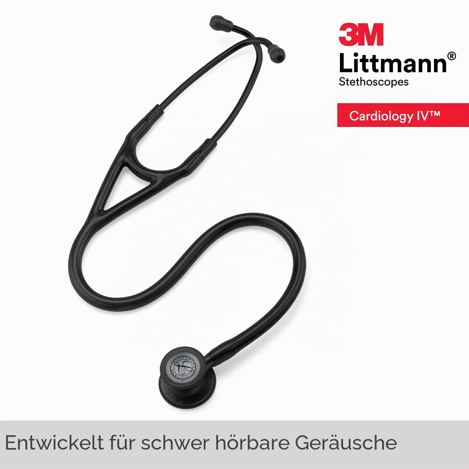 3M Littmann CORE Digital-Stethoskop (EU), 8490, Bruststück, Schlauch & 3M FBA_6168 Littmann Cardiology IV Diagnostisches Stethoskop