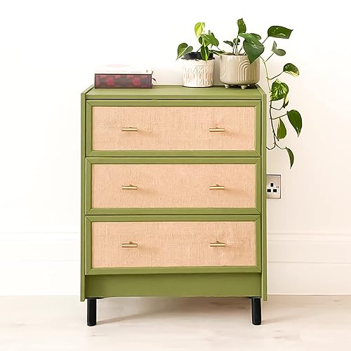 Miniatura 4 de Hemway Pincel ovalado de pintura de tiza y cera para una pintura suave y fácil de muebles, detalles, estilización, estilo Shabby Chic, decoración