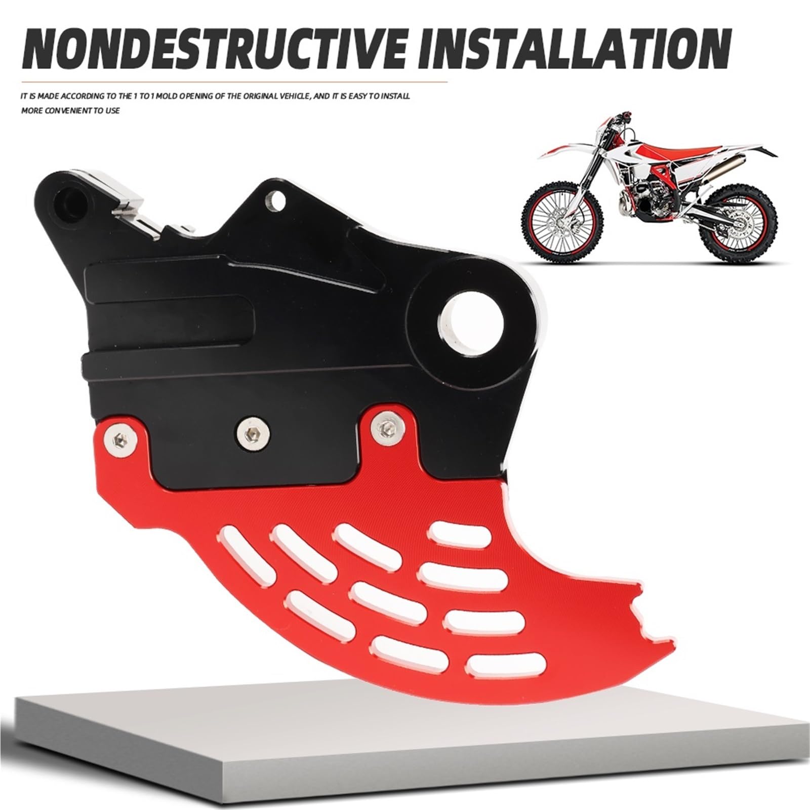 Bremssattel Abdeckungen Fit Für Beta 200RR 250RR 350RR 390 430 430 450 480 498 500 RR RS Motorrad Hinten Bremsscheibe Schutz schutz Abdeckung Scheibenbremsen Schutzabdeckungen(Blue)