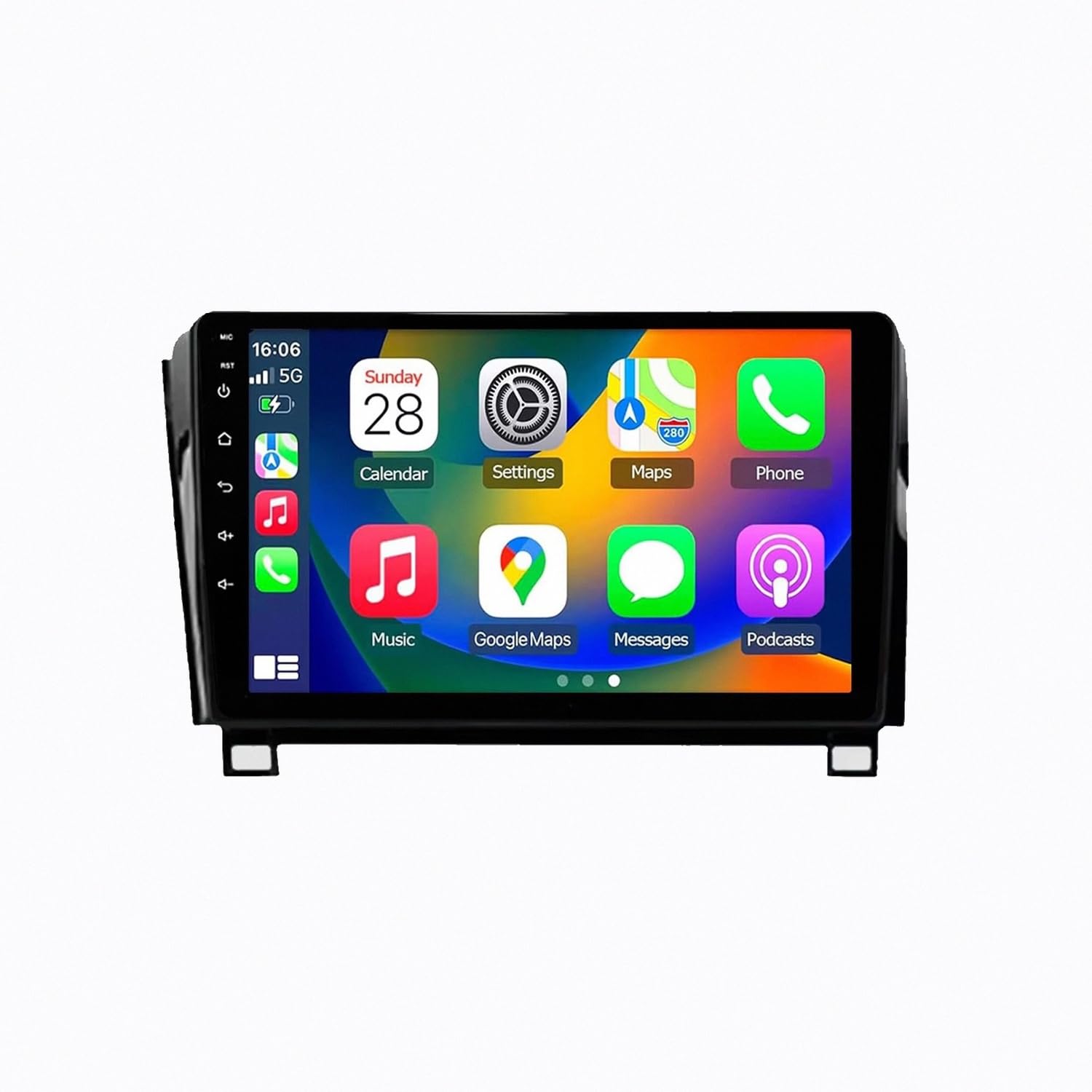 Carplay radio para Toyota Sequoia con Android Auto inalámbrico y cámara trasera AHD 8