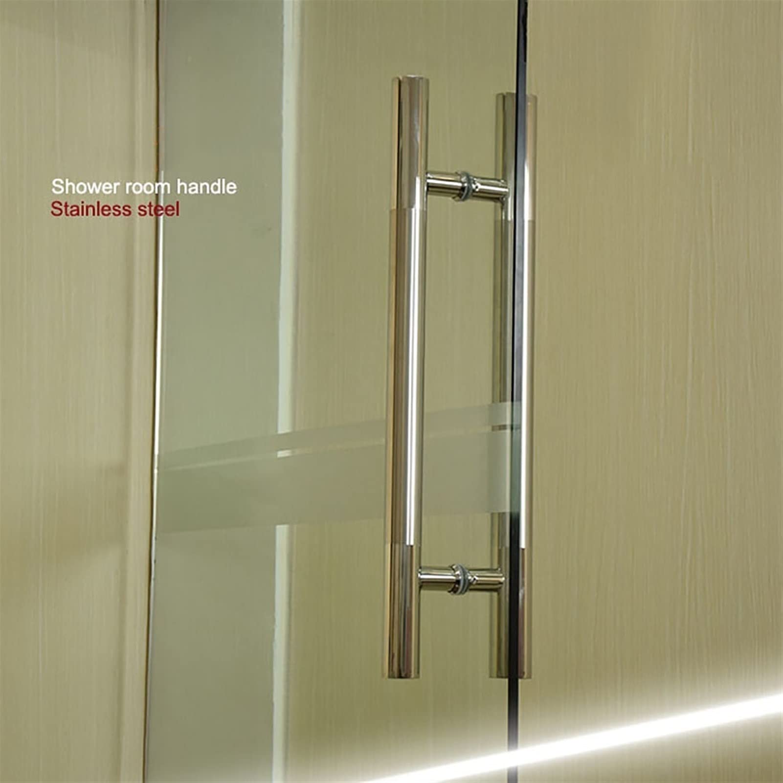 Herrajes para Puertas: Manilla de Acero Inoxidable para Puerta de Cristal, Tubo Redondo, pasamanos de Hierro para Puerta de Madera, herrajes para Puerta con Marco, 9 tamaños, 1200