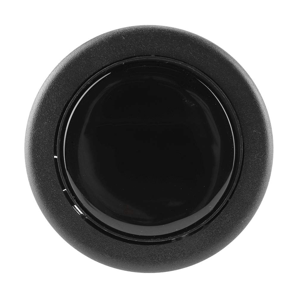 Pulsante Clacson Volante Universale Modificato per Auto Elevata Durata Facile Installazione Esecuzione Squisita Metallo Plastica Nero 1,7 Once Come Mostrato Nell'immagine