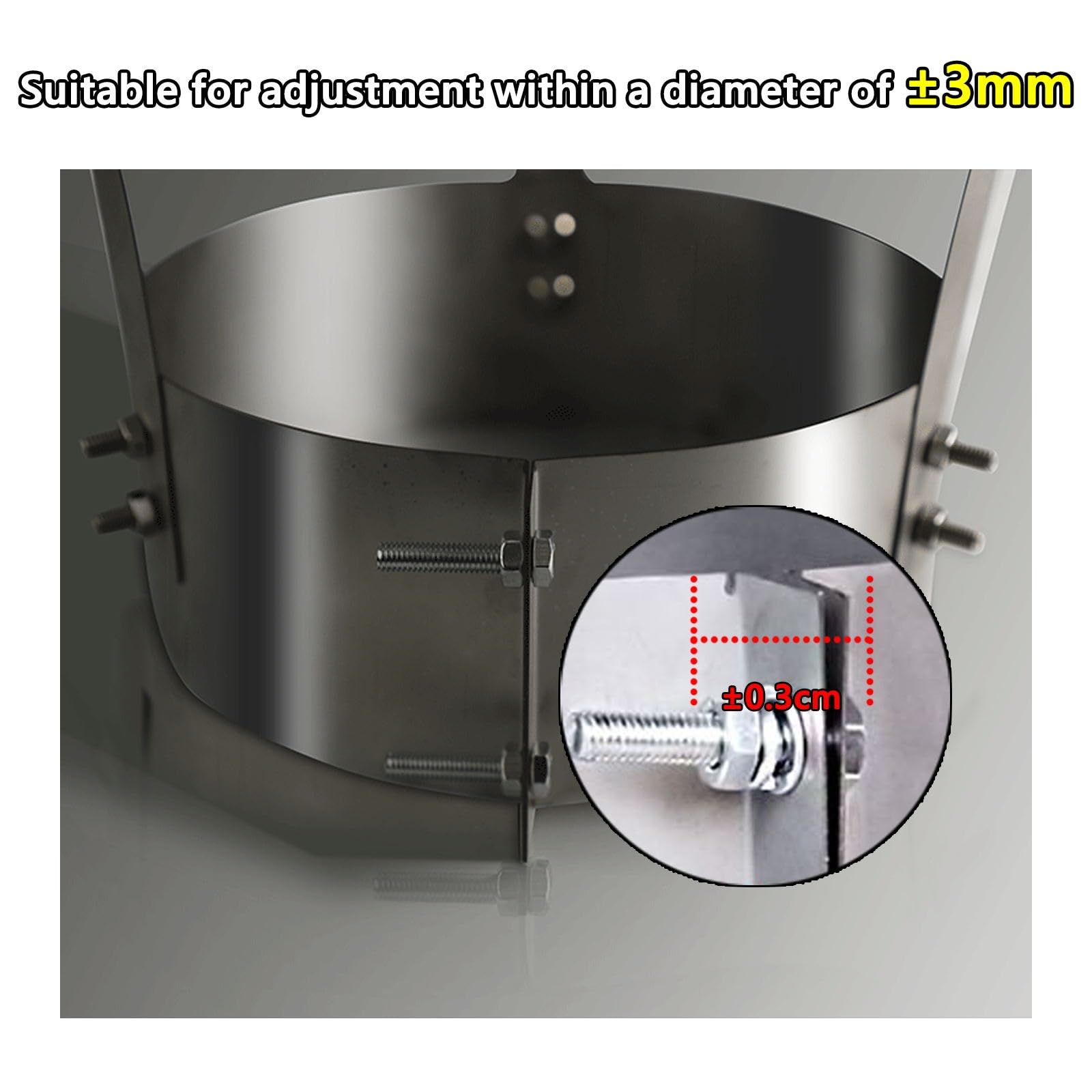 Comignolo In Acciaio Inox Per Camino, ComignolO Terminale Circolare, Comignolo Antivento Antipioggia, Fumaiolo ComignolO Canna Fumaria Camino Cappello(250 mm(9.843 in))