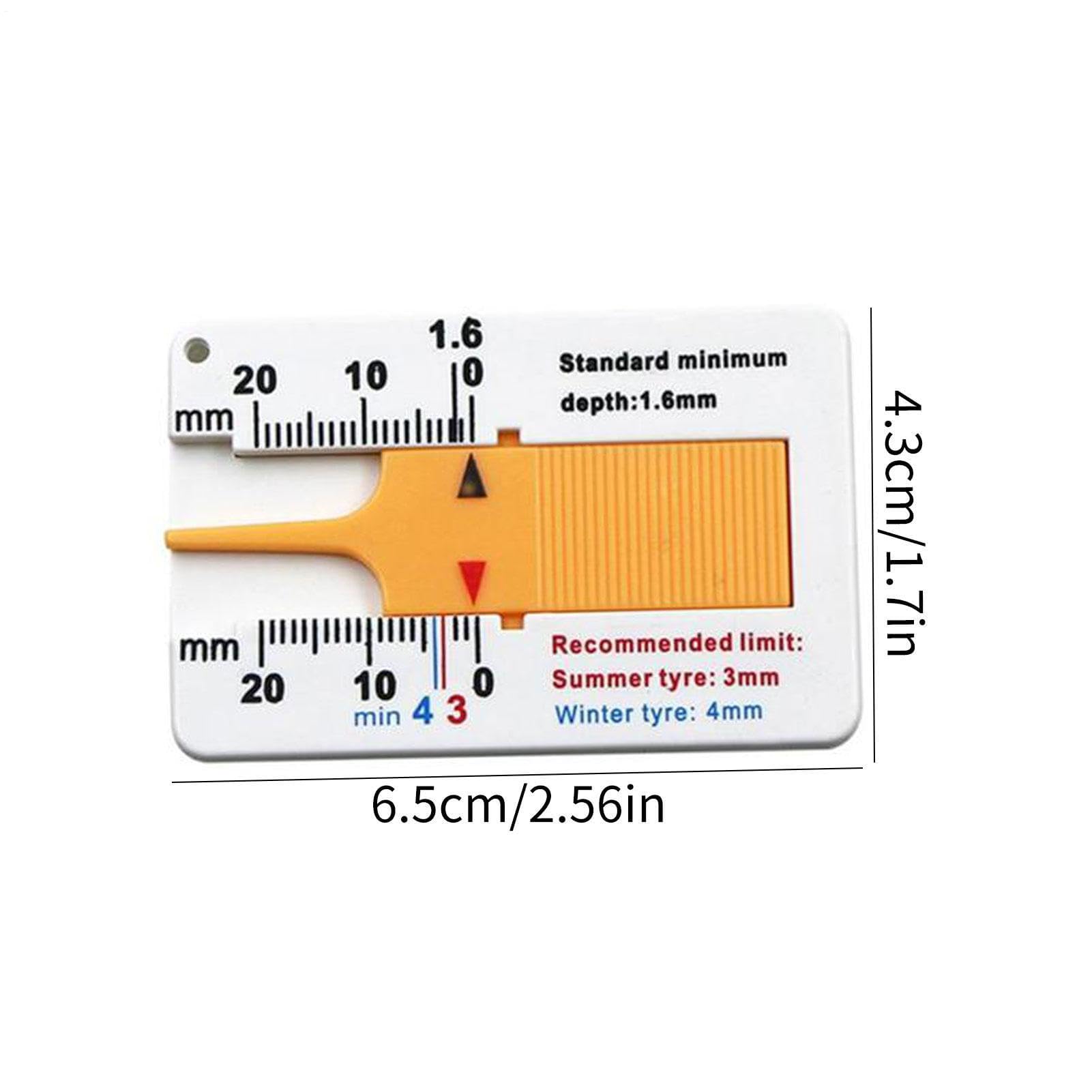 Misuratore di profondità per pneumatici 0-20 mm, calibro portatile