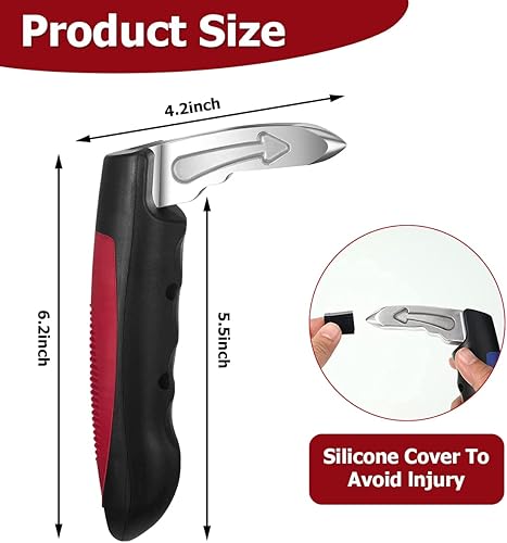 Miniatura 2 de BESULEN Manija de la puerta del automóvil, mango de apoyo para ancianos y discapacitados, herramienta de emergencia portátil multifunción para