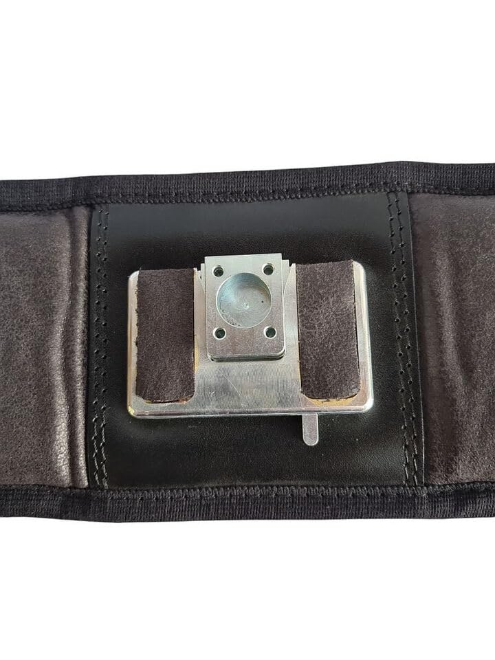 Generisch Steirische Harmonika Akkordeon Hüftgurt Tragesystem Alcantara Dunkelbraun – Ergonomischer Hüftgurt für Harmonika & Akkordeon – Verstellbar, bequem, stabil, hochwertiges Alcantara-Material
