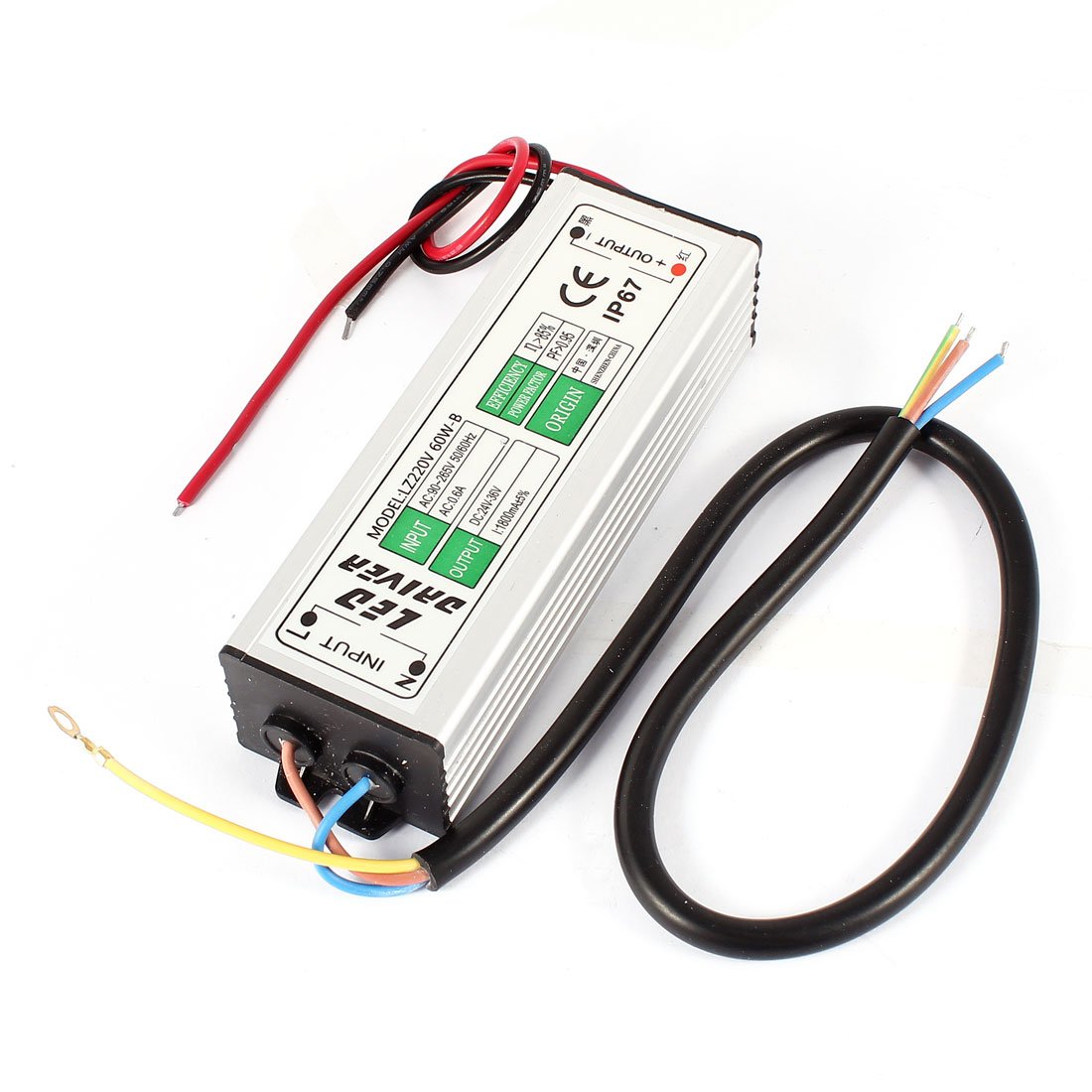 transformateur, Alimentation électrique for Pilote LED DC 24-36V, étanche IP67, AC 90-265V, 60W