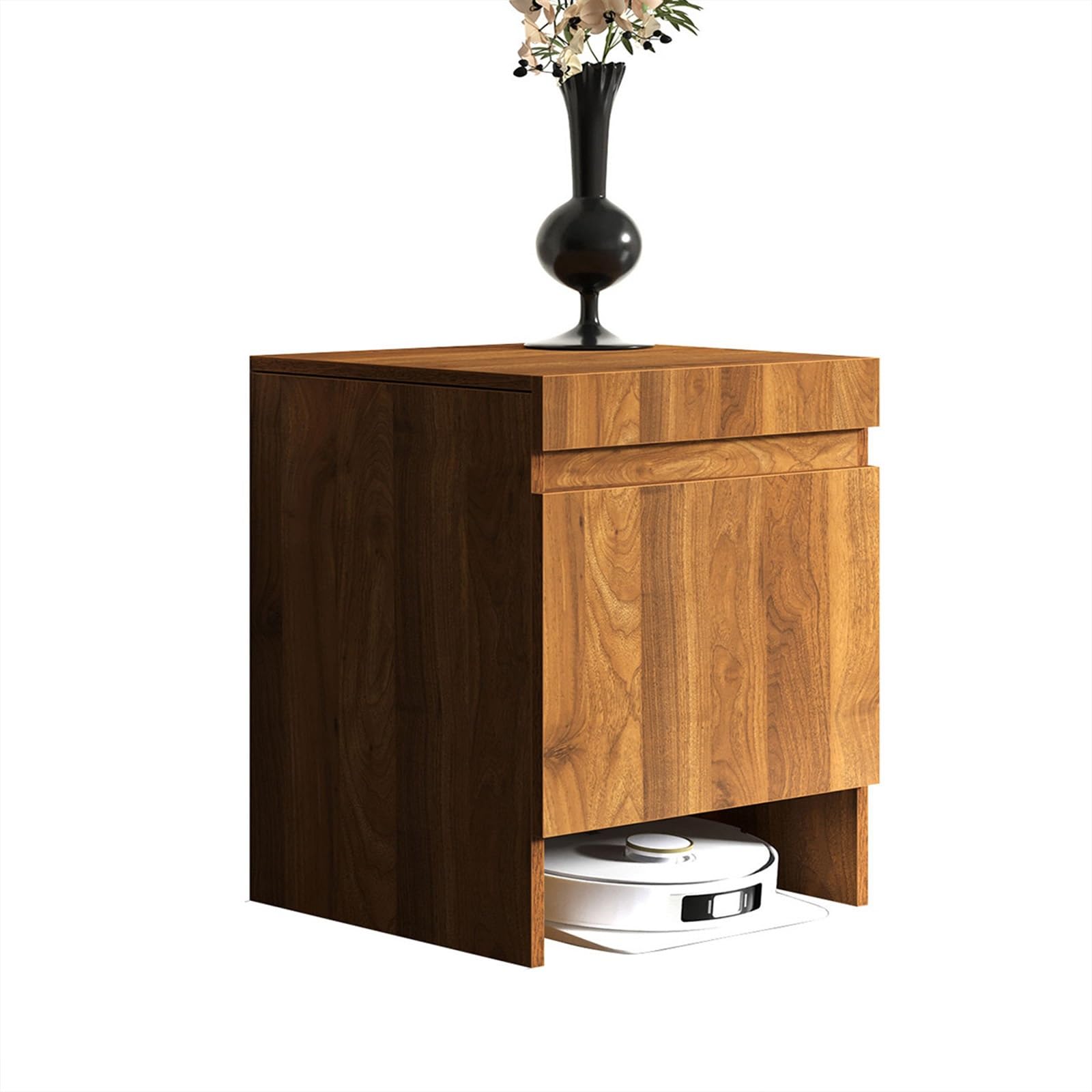 Gabinete de Almacenamiento para aspiradora Robot con Puertas y cajones, Ideal para Sala de Estar, Comedor, Cocina y Oficina en el hogar