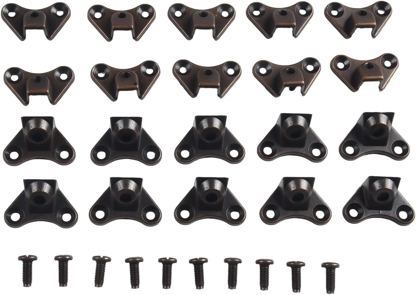 10 Pcs Detachable Butterfly Corner Braces, Zinc Alloy Removable Furniture Mending Plates with Screws for Cabinet Door Wardrobe Bed Table Chair Woodworking Repair