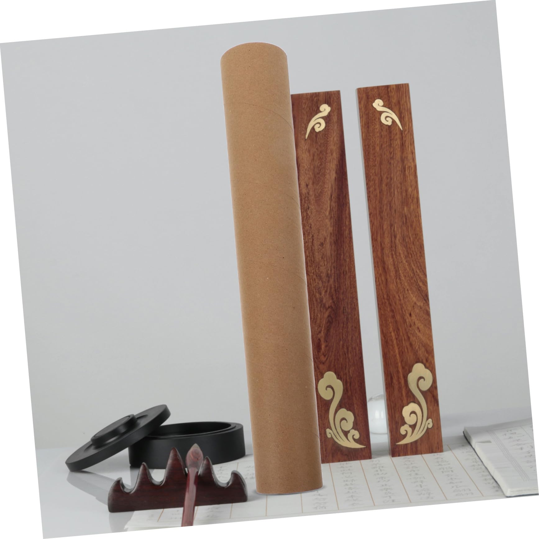 DOITOOL 10 Pièces Lot de Tubes Expédition Kraft avec Bouchons Tubes Cylindriques Robustes pour Affiches Stockage et Transport Sécurisé pour Art et Matériel