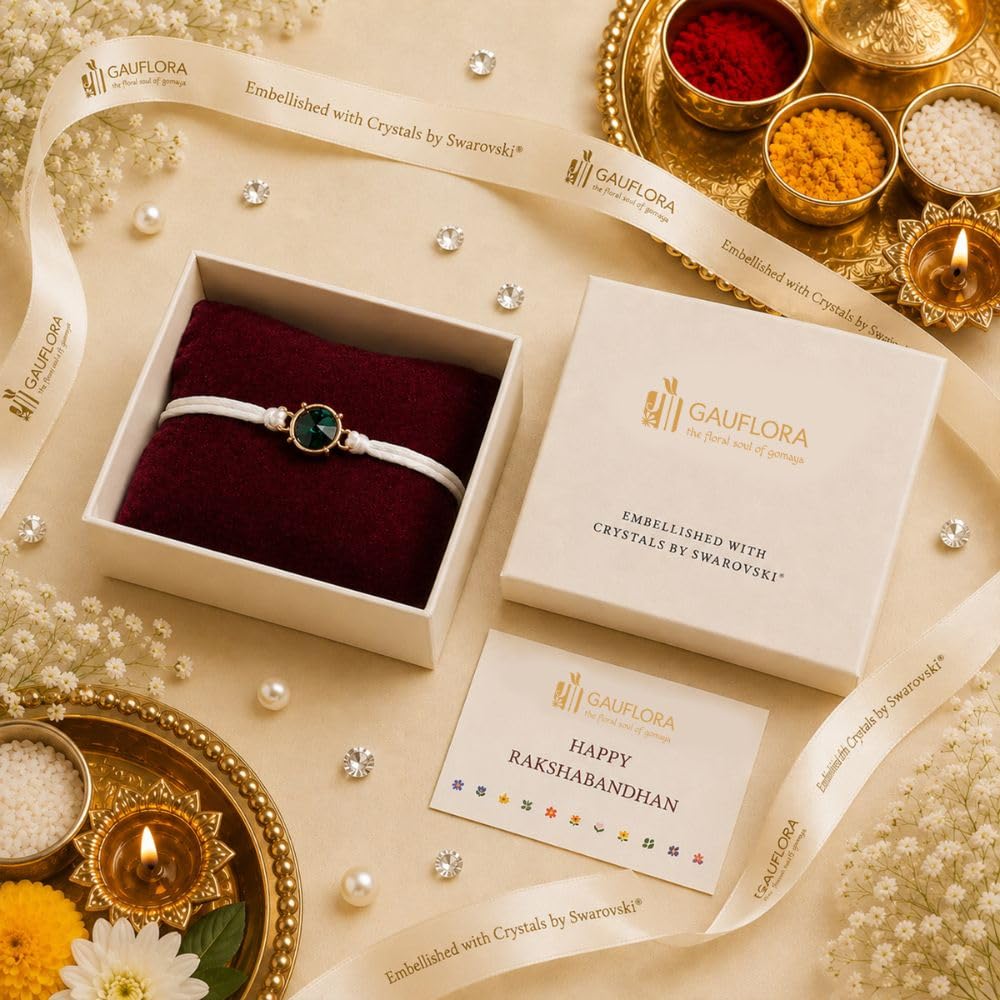 Swarovski Crystal Rakhi - Raksha Bandhan Gift -7 Swarovski Crystal Rakhi - Raksha Bandhan Gift -7