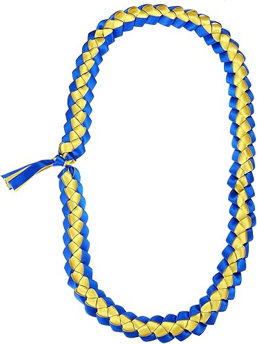 Miniatura 10 de PATIKIL Leis de graduación de 47 pulgadas, 1 cinta de graduación Leis para dinero de graduación, clase Leis, color brillante, bricolaje para