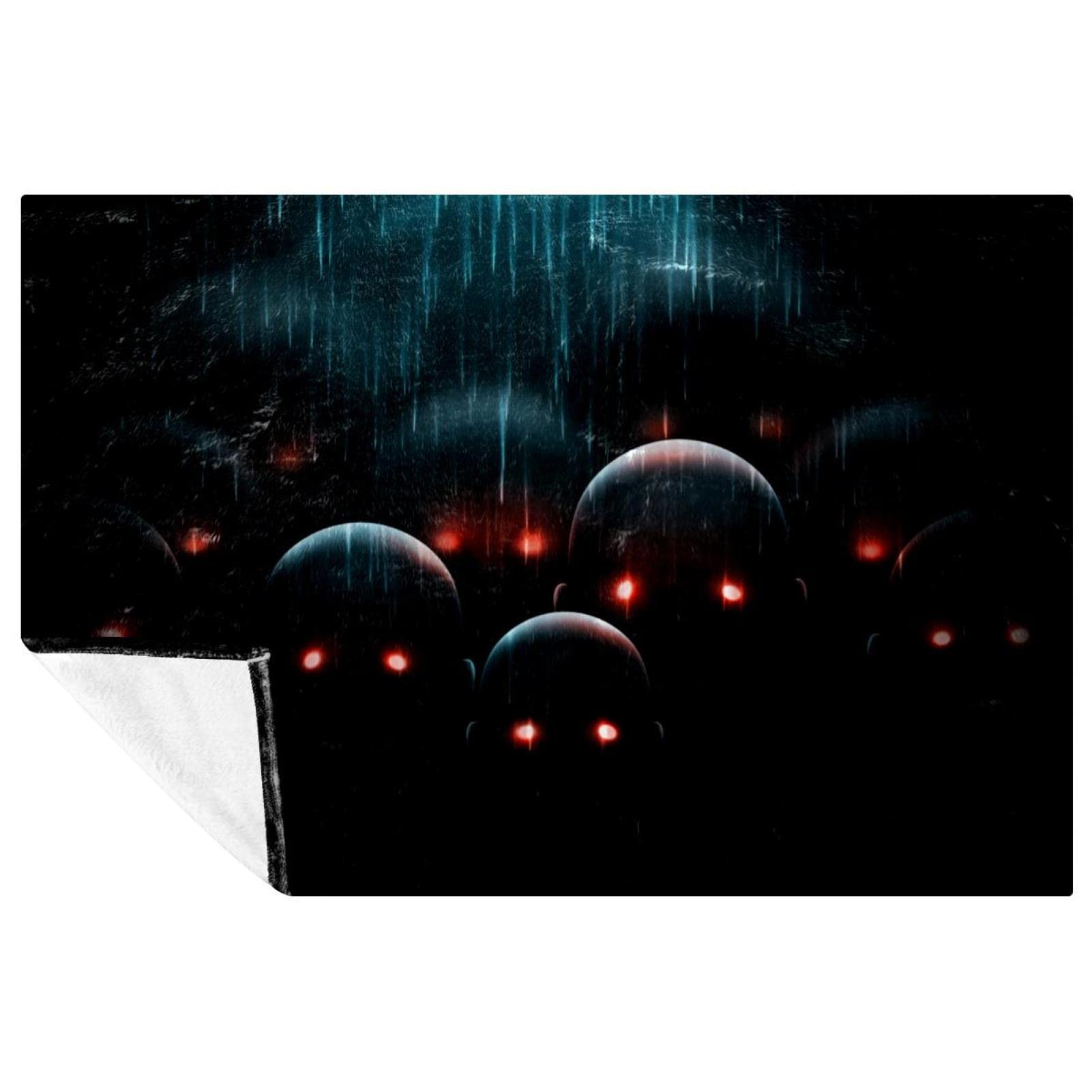 Couverture douce zombie pour canapé lit camping et plage - Plaid chaud 150x100 cm