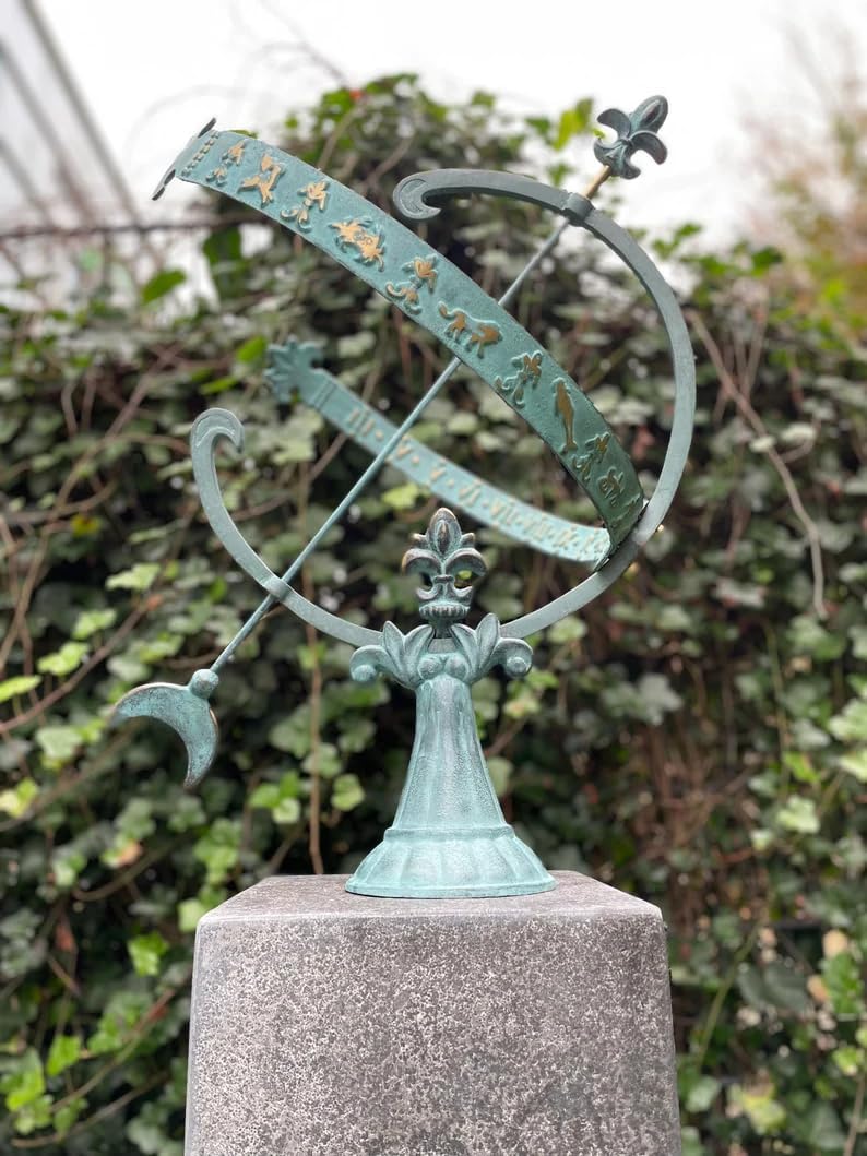 Garden Armillary Sundial Nautical Maritime Astrolabe Garden Decor