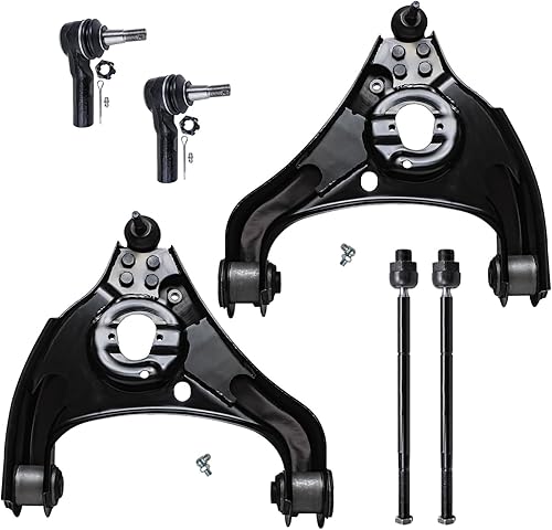 Miniatura 128 de Detroit Axle - Kit de brazos de control delanteros de 6 piezas para Hyundai Accent Kia Rio Rio5 06-10 2006 2007 2008 2009 2010 2011, 2 brazos de