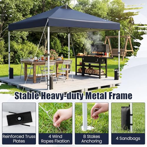 Image of Tangkula 10 x10 Ft Pop Up Canopy with Center Lock