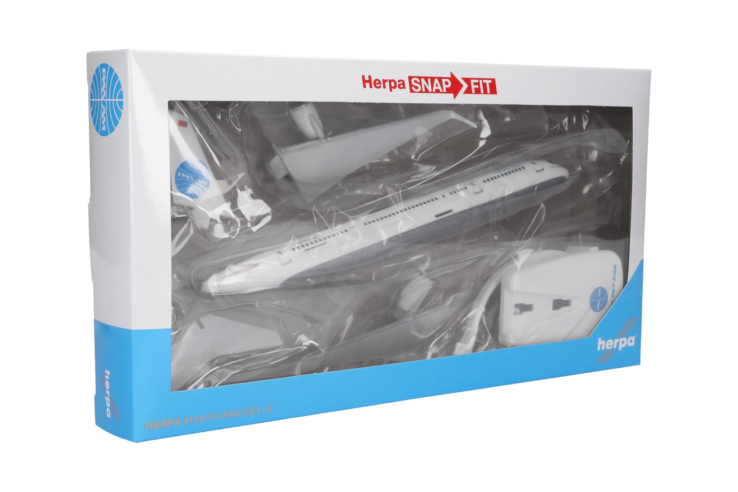 Amazon.com: Herpa Snap-fit Airplane Model Boeing 757-200 Pan Am