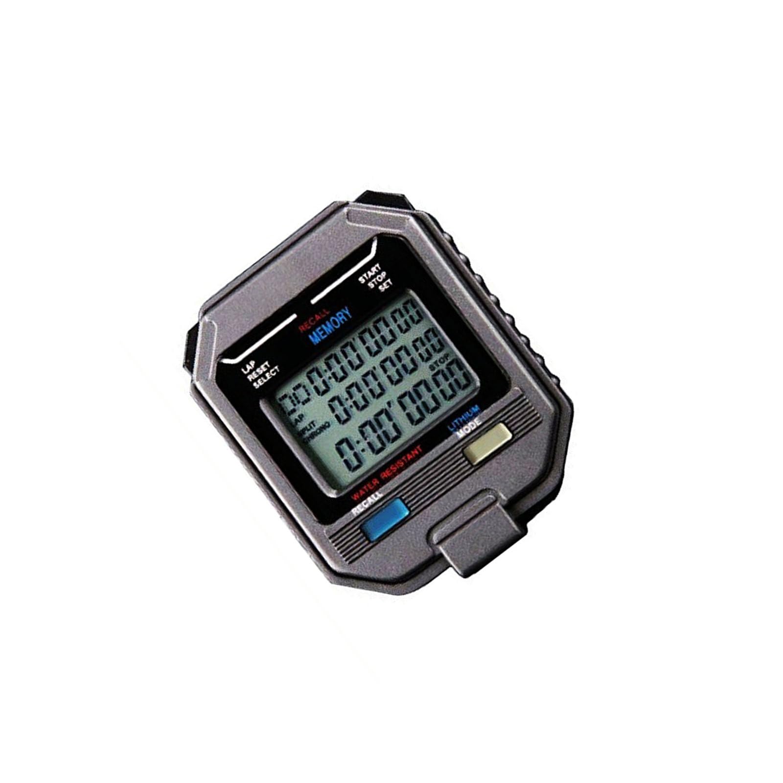 Accuracy Electronic Clock for Sports Referees Highlighting 3 Row 100 Lane Shih Tzus Accurate Competition Timing Permanent ABS Polystyrene Construction Clock