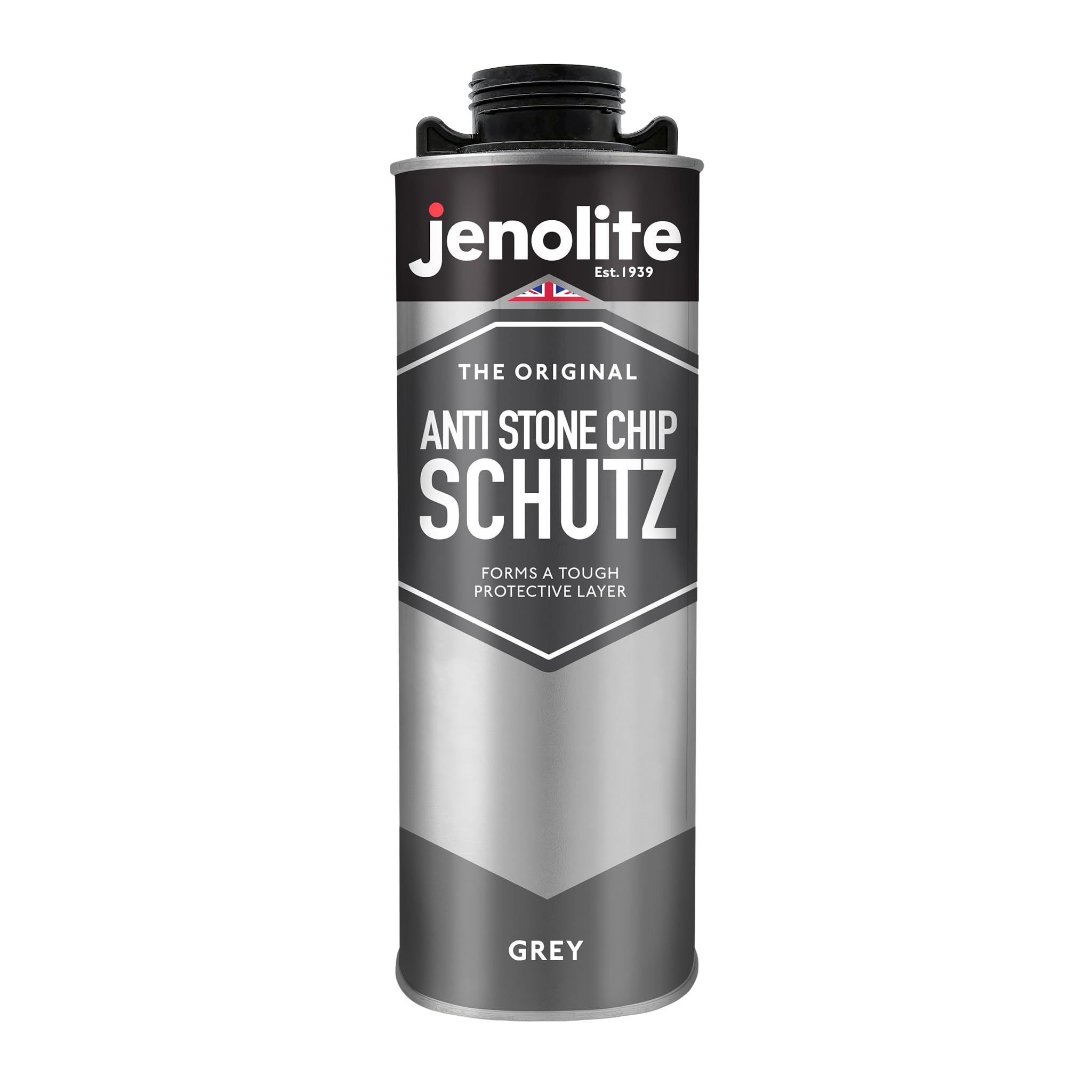 Jenolite Grey Stonechip Protection Schutz | | 1 Litre | Protects Sills, Lower Body Panels And Chassis Againt Stonechip Damage | Car Underseal Spray Protection | Anti-Corrosion Rust Protection