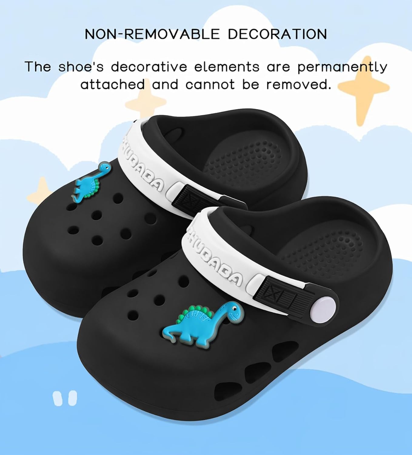 Kids Toddler Clogs Boys Girls Dinosaur Slip on Slides Sandals Summer Beach Pool Outdoor Water Shoes Shower Slippers Garden Clogs image 4