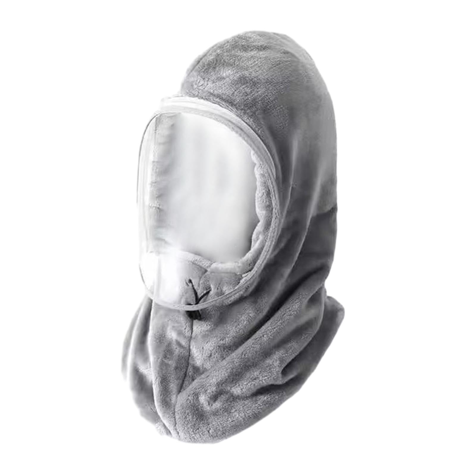 HEAVENGLOW Balaclava Ski Hood Hooded Cap Breathable with Drawstring Headwear Winter Cap Gray|Clothing, Shoes & Accessories|Womens Accessories|Hats|Package Includes:1 Balaclava Face Cover-image-40