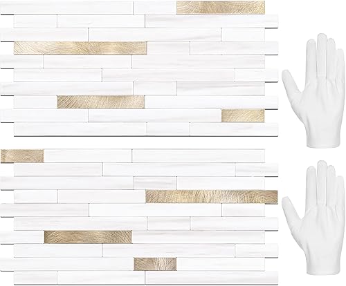 Vista 9 de STICKGOO 2 Hojas de Azulejos Adhesivos Despegables para Salpicadero, Azulejos Adhesivos para Salpicadero de Cocina y Baño, Aspecto de Madera Negro