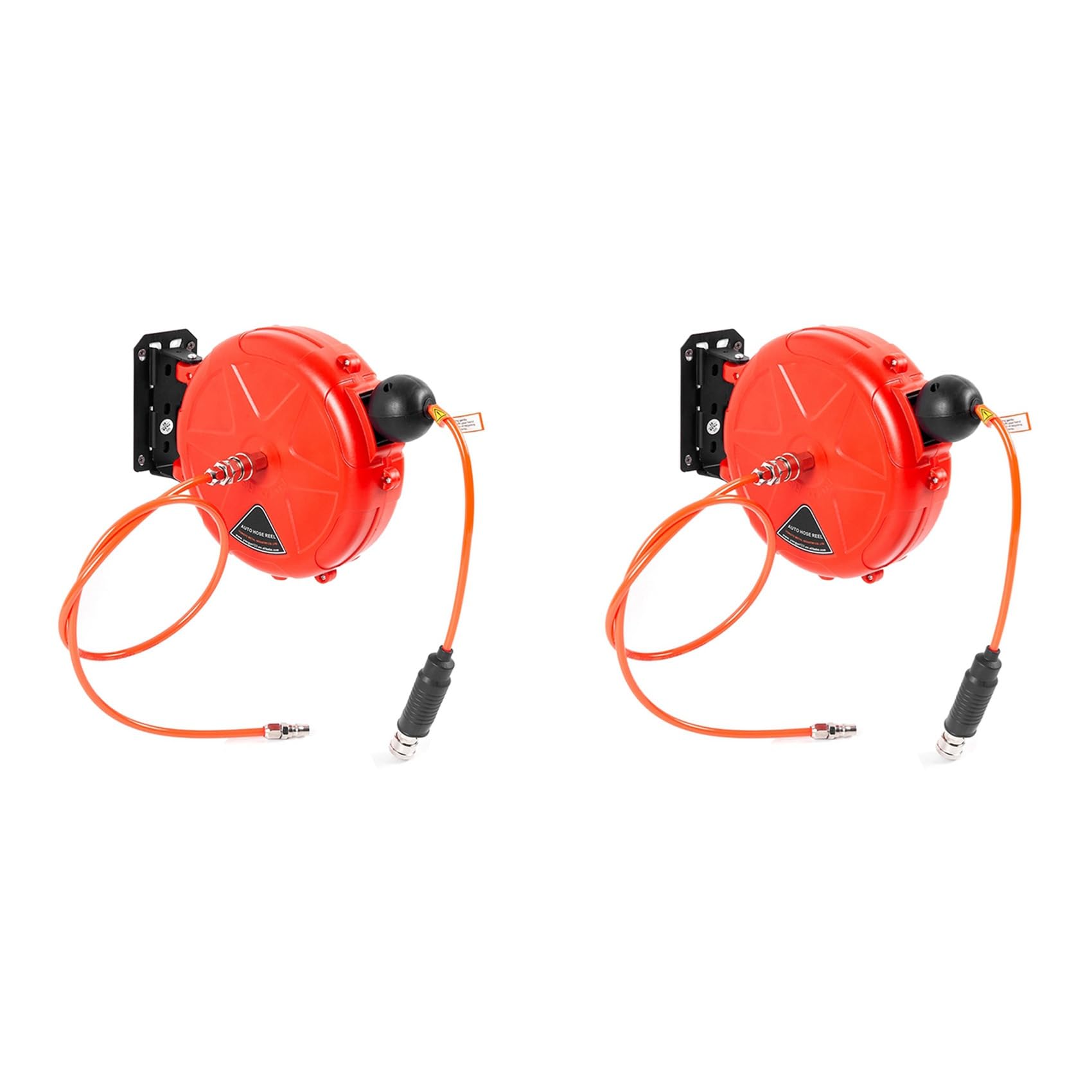 Jnchdghwa As Shown 2X Retractable Air Hose Reel 10M Wall Mounted Automatic Rewind Air Hose Tool With Swivel Bracket Air Compressor Supplies