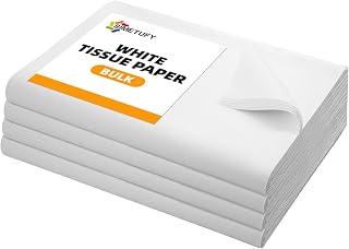 Simetufy 360 Sheets White Tissue Paper for Gift Bags, 15" x 20" White Tissue Paper Bulk, Gift Wrapping Paper for Packaging, Wedding, Birthday, Christmas and Holidays Crafts Decor