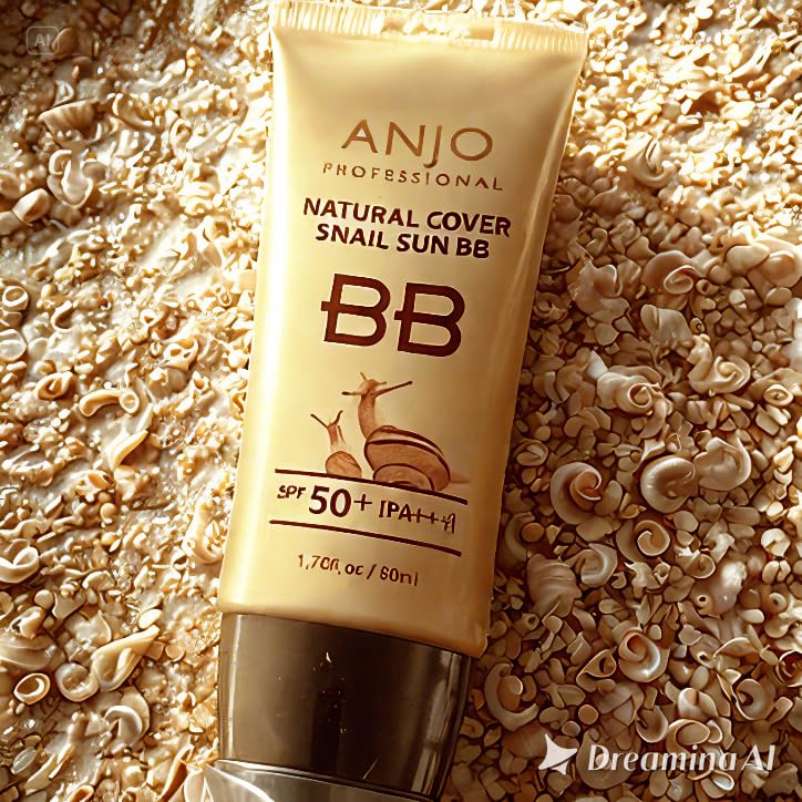 Natural Cover Snail Sun BB Cream SPF 50+PA+++ 50ml X 1EA / Makeup Base/Snail Mucus/Korean Cosmetics - Image 4