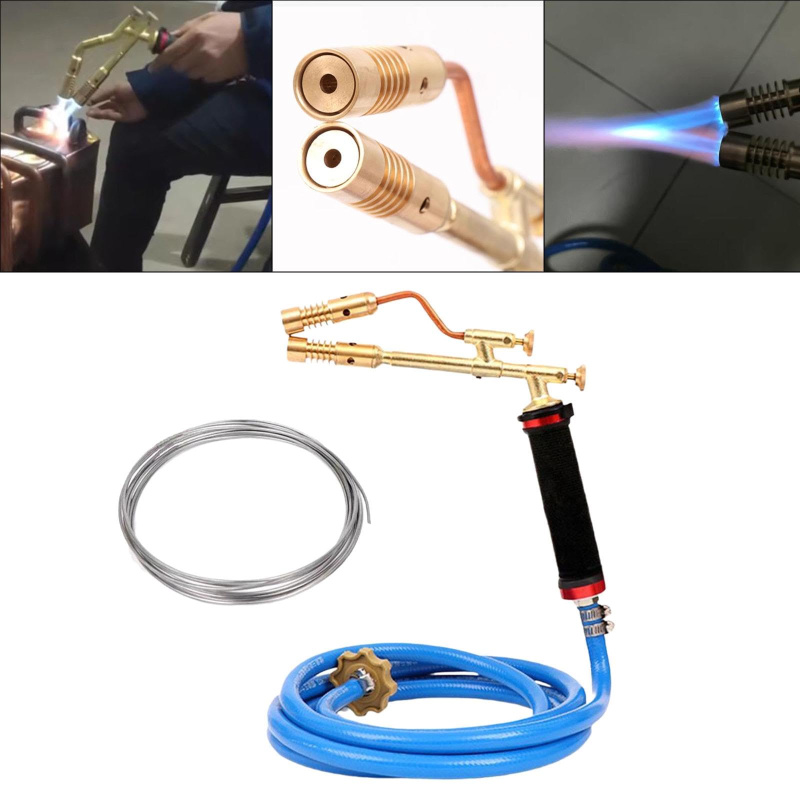 Kit de Chalumeau à Haut de Gamme pour Travaux de Soudage et de Brasage de Précision, Fil de soudure de 5 m