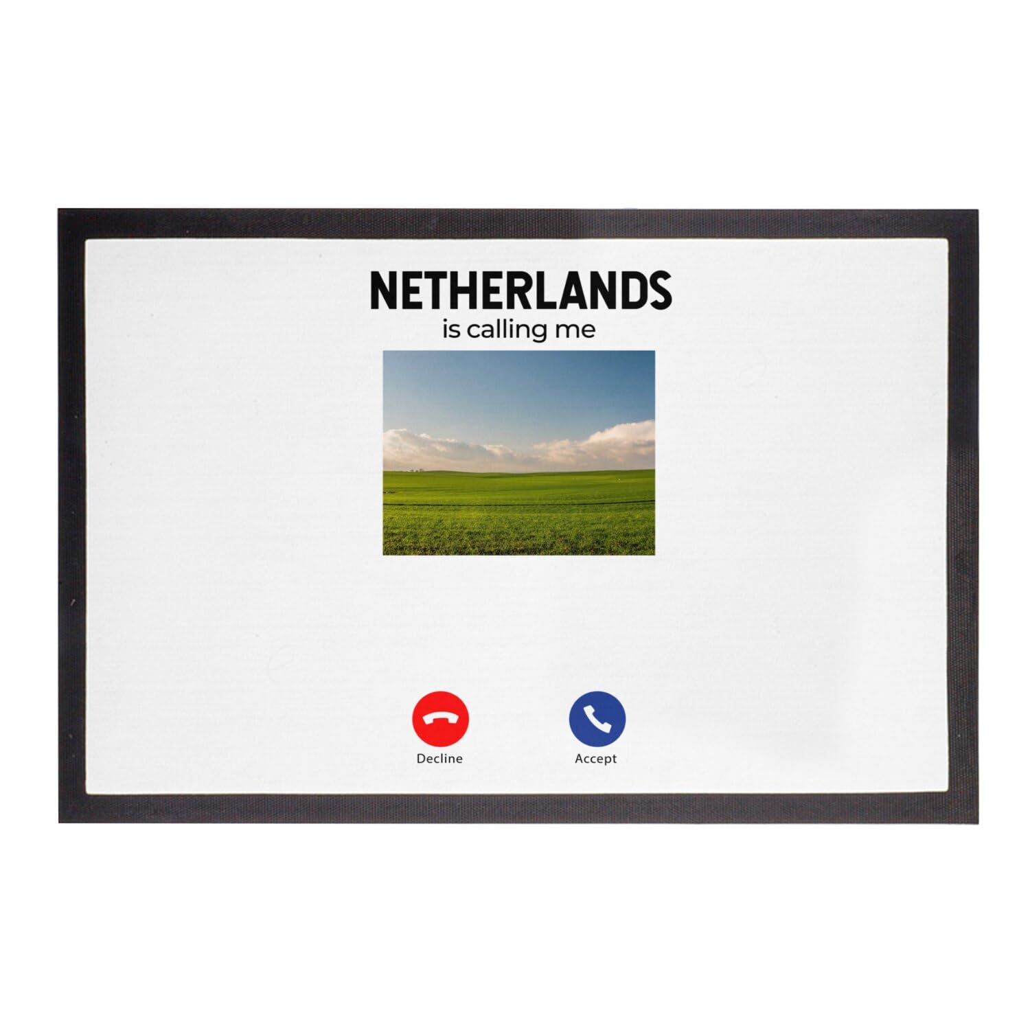 Paillasson Blanc Netherlands la solution déco 75x50cm pour garder l'entrée propre