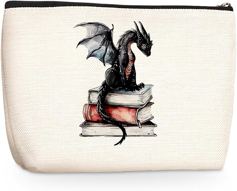 Necessaire retangular Wenboco com estampa multicolorida 1347 e zíper