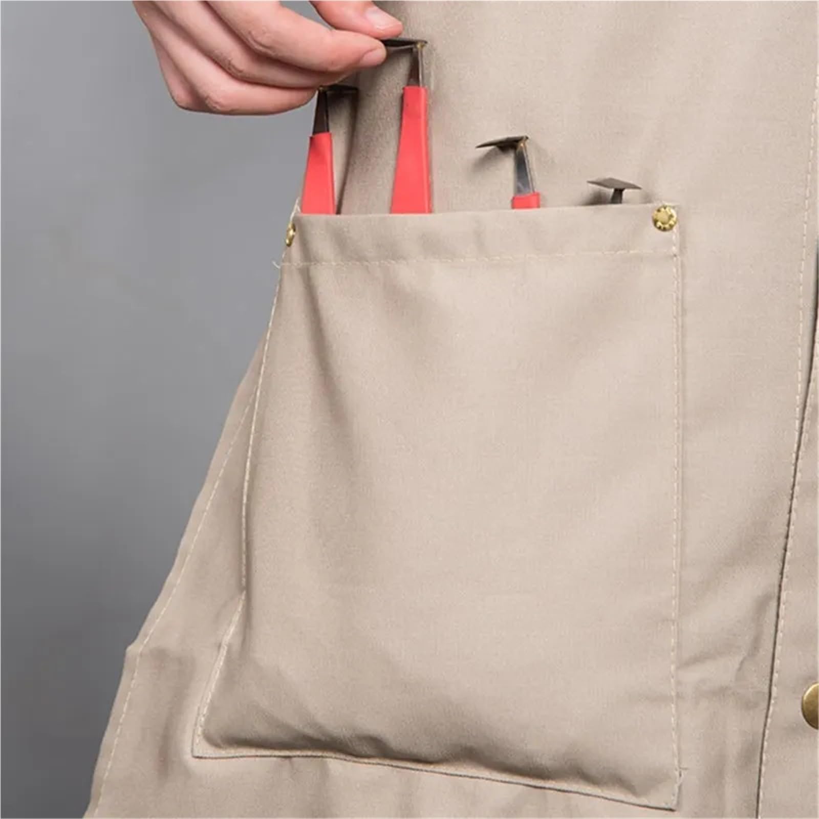 Töpferschürze Töpferschürze, DIY-Keramikskulpturen-Schürze, Schlamm aufnehmender Overall, ölbeständige Malschürze for Erwachsene, Leinwandschürze 137 x 64 cm