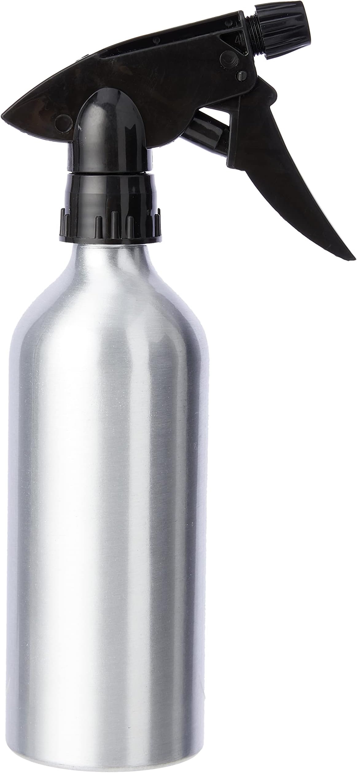 iDesign Aluminum 12 0z. Spray Bottle The Metro Collection, 12 Ounce, Brushed Metal with Black Nozzle