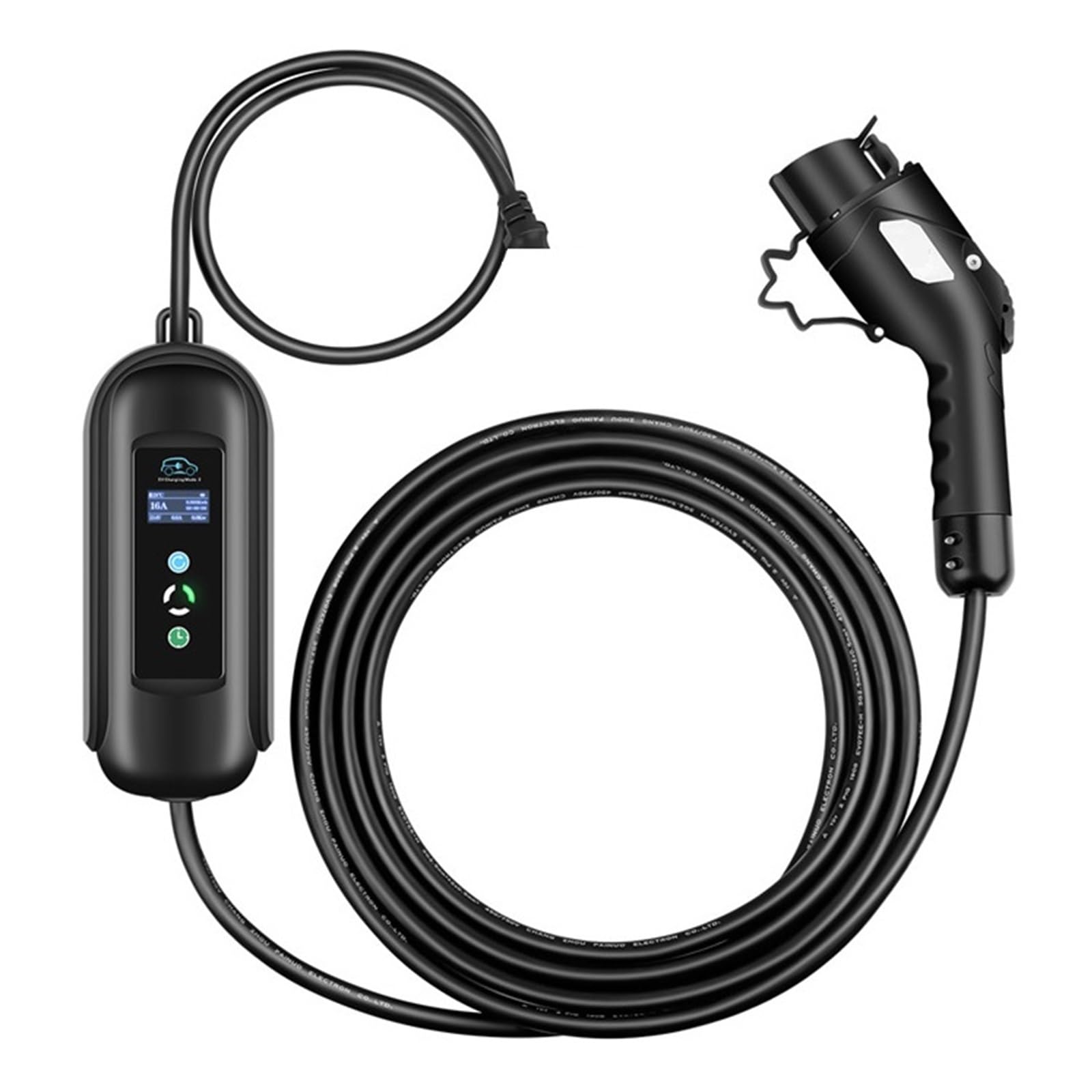 Temporizador De Carga, Cable Cargador EV, Tipo 1, 2, Función, Vehículos Eléctricos EVSE Móviles, Artículos For Automóviles Recarga Segura(Type 1)