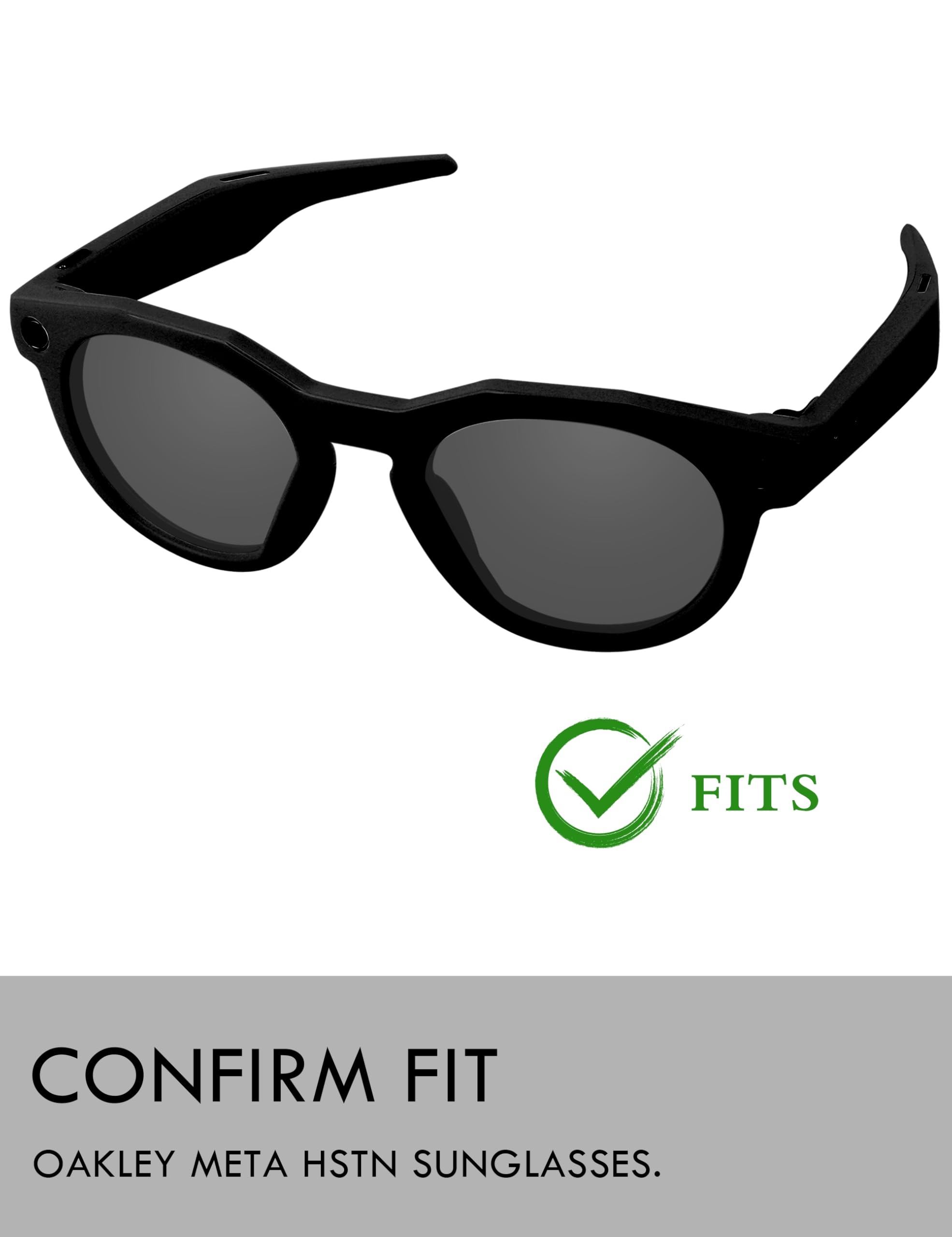 Raydi Lentes de repuesto de policarbonato para gafas de sol Oakley Meta HSTN OW8002-51MM