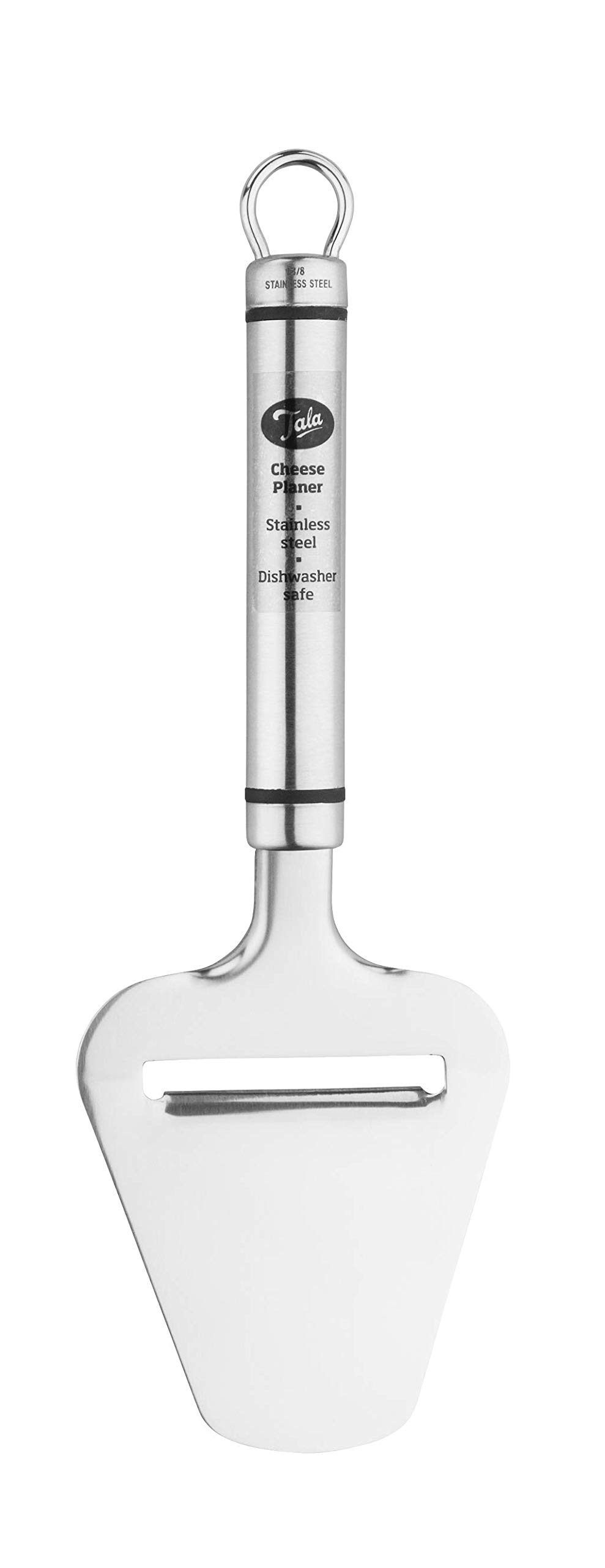 Tala Traditional Style Stainless Steel Cheese Plane and Slicer, Essential tool for cutting precise slices of hard or soft cheeses, Dishwasher safe
