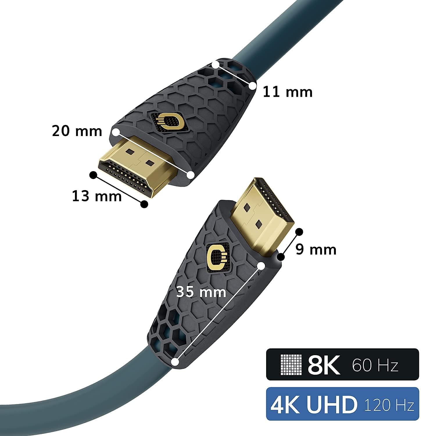 OEHLBACH Flex Evolution, Ultra High Speed HDMI Cable, Patented Kink Protection, 8K UHD 60Hz 4320p, 4K 120Hz, 2160p, 48Gbps - Image 5
