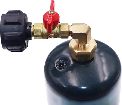 Miniatura 5 de METER STAR Adaptador de codo de repuesto de propano QCC1 más seguro con válvula de control de encendido y apagado de 14 de pulgada, repuesto de gas