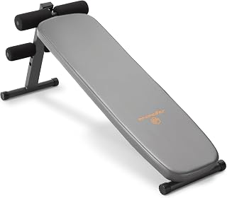 Marcy JD-1.2 Utility Slant Board Decline Bench for Sit-Ups, Crunches, Leg Raises & Home Gym Workouts - 300 lbs Capacity