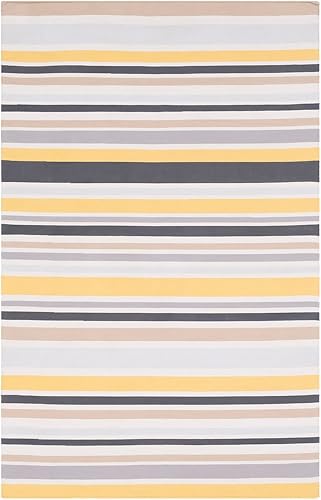 Surya Alfombra marítima, 2 x 3 pies, gris, neutro