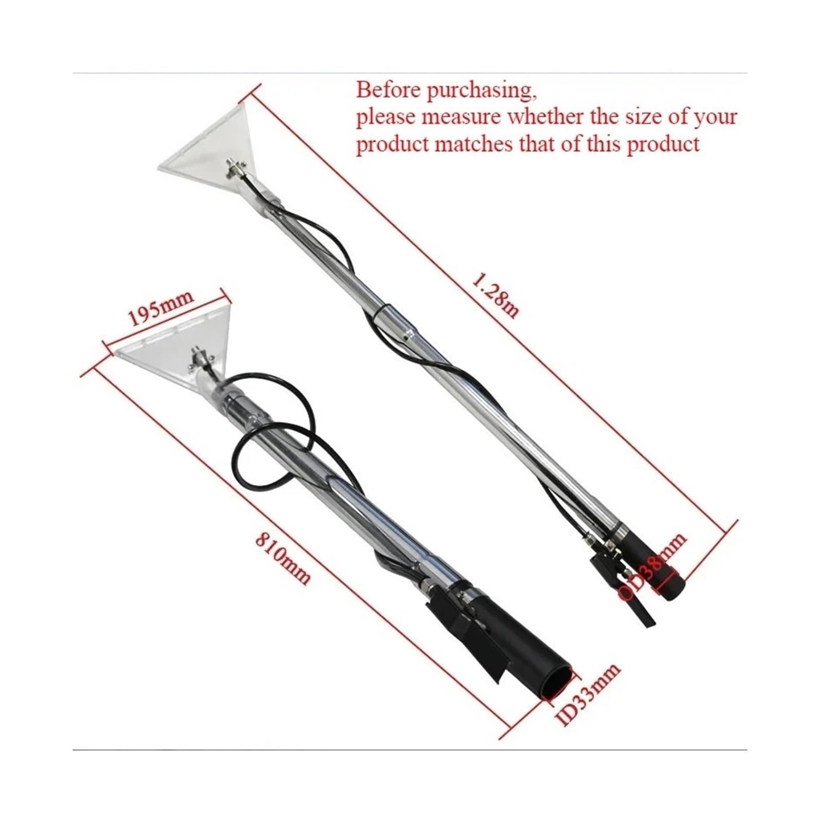 Universal Nass Und Trocken Staubsauger Pinsel Kopf Boden Düse Transparent Saug Sofa Vorhang Teppich Reinigung Stick Tool(D)