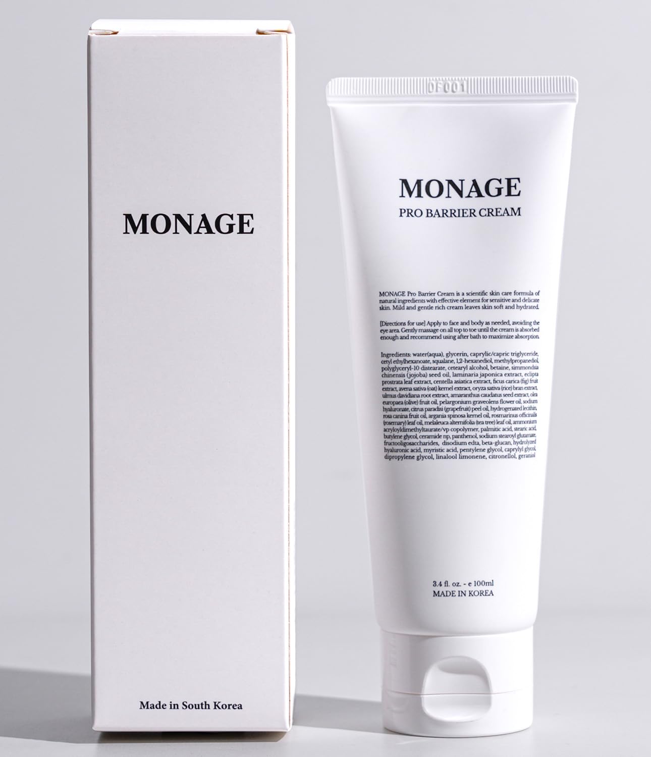 Pro Barrier Cream, Korean Moisturizer Face Cream - Vegan, Hydration Boost, Gentle Formula, Soothing for Extremely Dry Skin, Nourishing, 3.4 fl oz (100ml) - Image 2