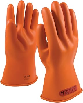 147-0-11/10 Class 0 Rubber Insulating Glove with Straight Cuff, 11"