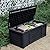 DWVO Outdoor Storage Deck Box, 120 Gallon Capacity, Waterproof Storage Bench, Lockable Lid, Resilient Resin Construction, Black