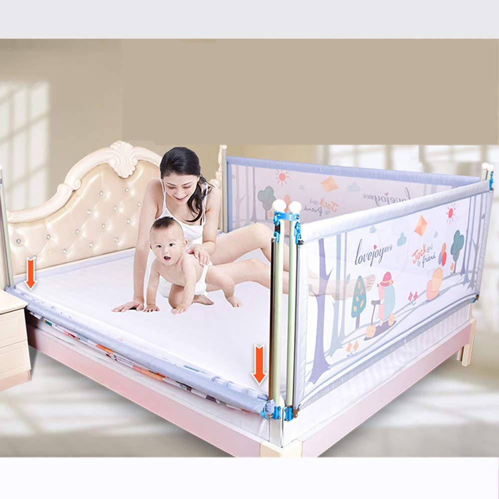 Valla De Seguridad para Cama Infantil, Deflector Lateral De Cama Elevadora Vertical Anticaída, Barandilla De Cama Universal, Transpirable, Agradable para La Piel, Protección Ambiental Antico