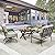 PatioFestival Patio Conversation Set Metal Outdoor Furniture Sets All Weather Cushioned Loveseat & 2 Rocking Chairs & 1 Coffee Table for Poolside Lawn Yard 4pcs