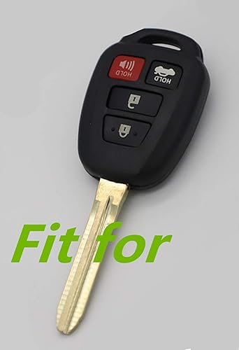 Miniatura 2 de KAWIHEN Funda de silicona para llavero compatible con HYQ12BDM HYQ12BEL HYQ12BDP Toyota Avalon Camry Corolla Highlander Rav4 Yaris Scion FR-S tC