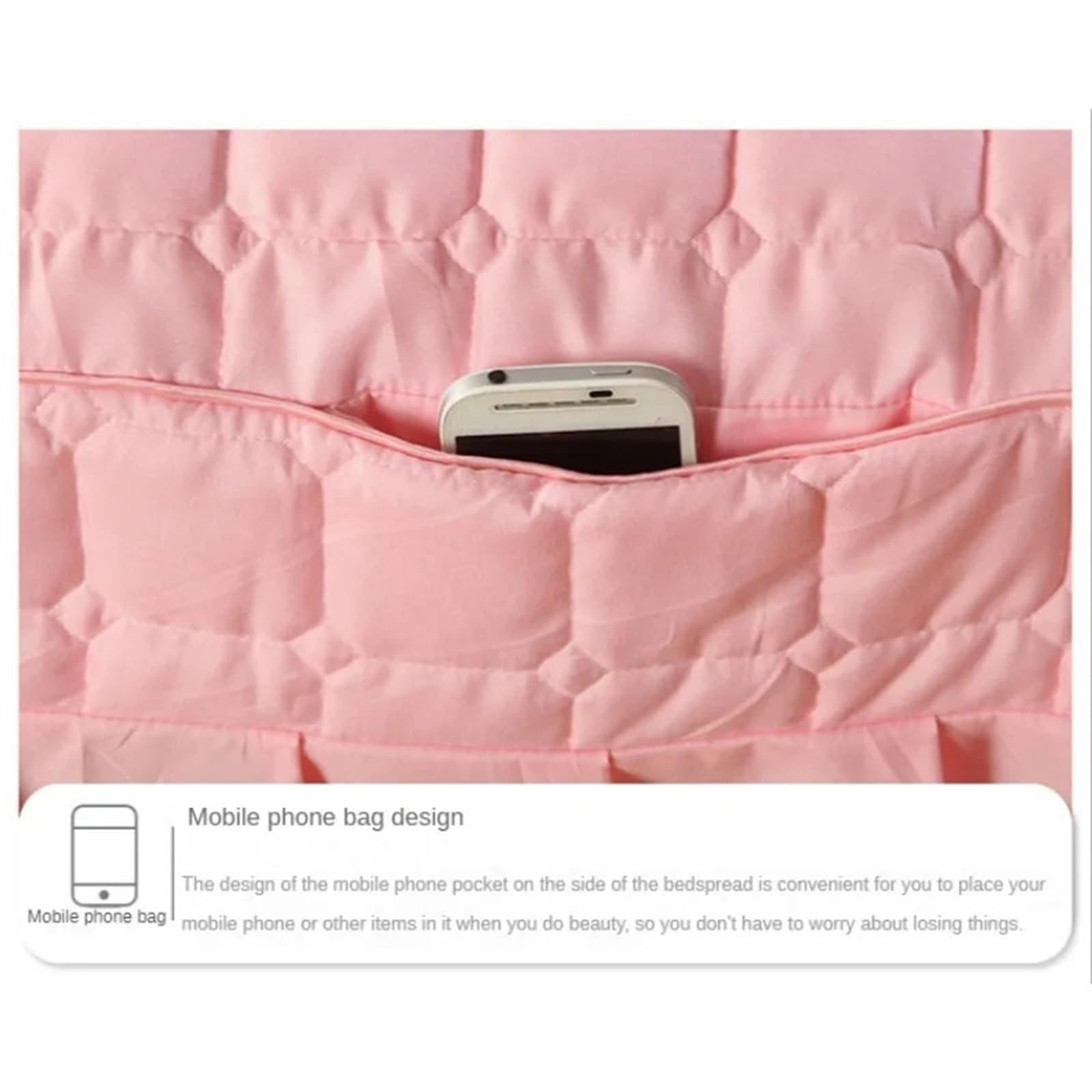 Funda Camilla Masaje Sábana Agradable for la Piel, colchón for Mesa de masajes y salón de Belleza, Funda Ultra Suave for Cama de SPA con Orificio(Pink,185x70 bedskirt Only)